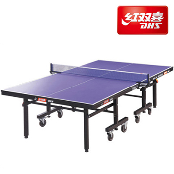 DHS红双喜乒乓球台 T1223高级单折移动式球台 乒乓球桌 球台