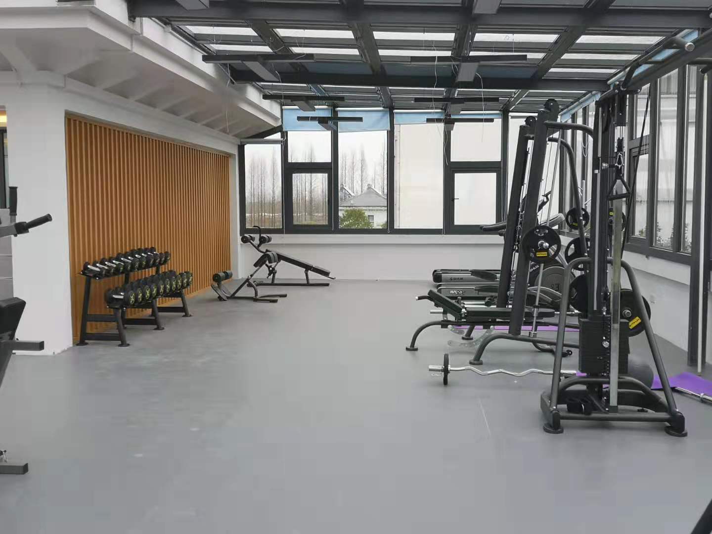 上海崇明区某部队健身房规划安装